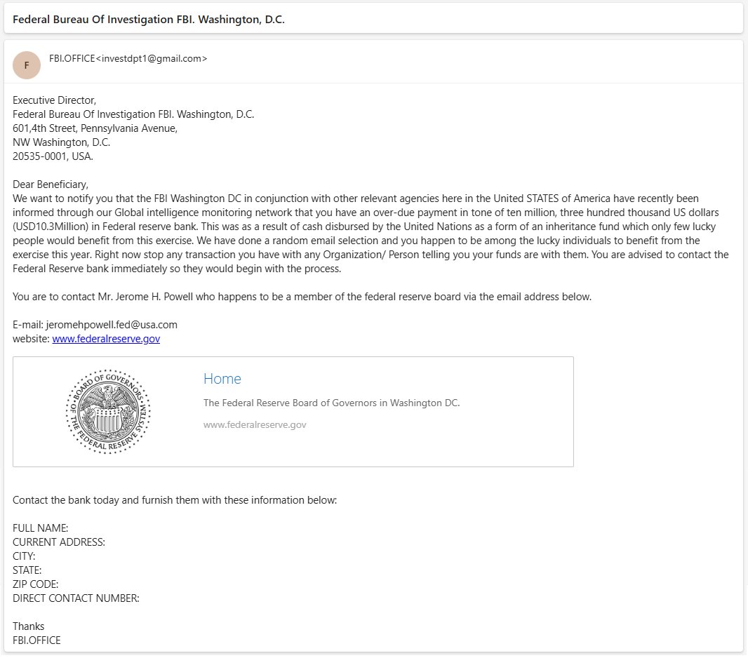 FBI Scam