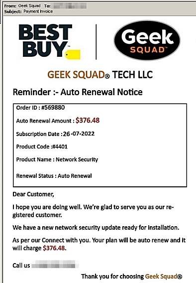 Geek Squad Scam