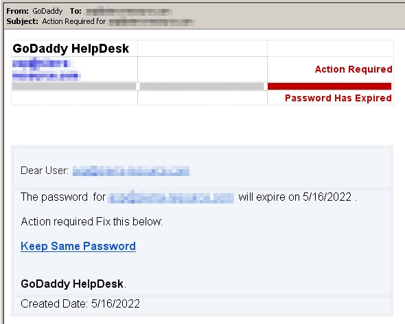 GoDaddy Scam
