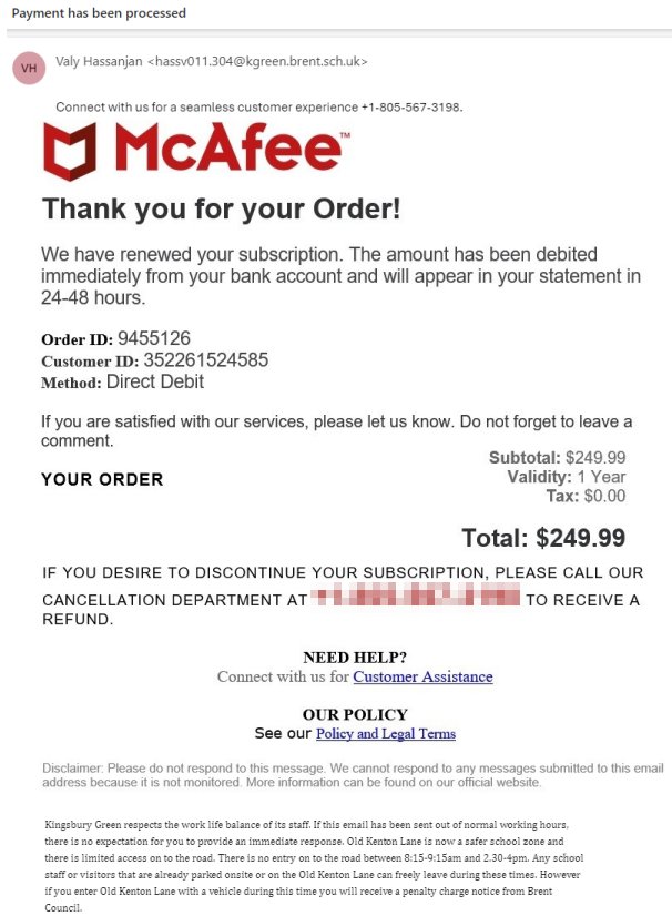 McAfee Scam