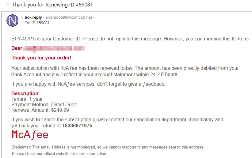 McAfee Scam