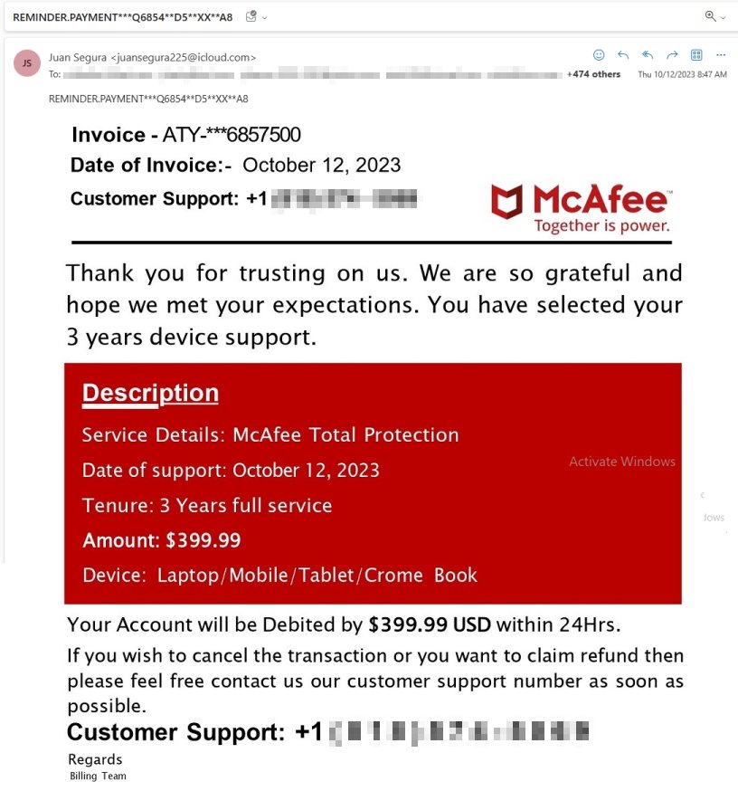 McAfee Scam