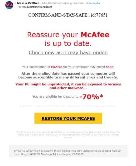 McAfee Scam