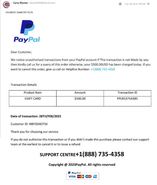 PayPal Scam