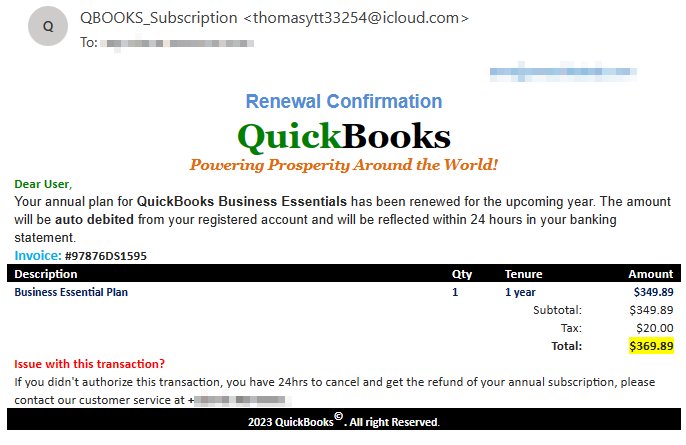 Quick Books Scam