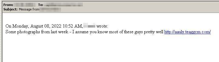 Friend Email Scam