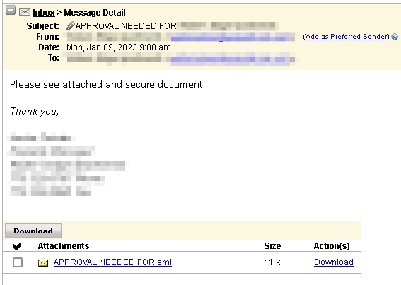 Email Scam