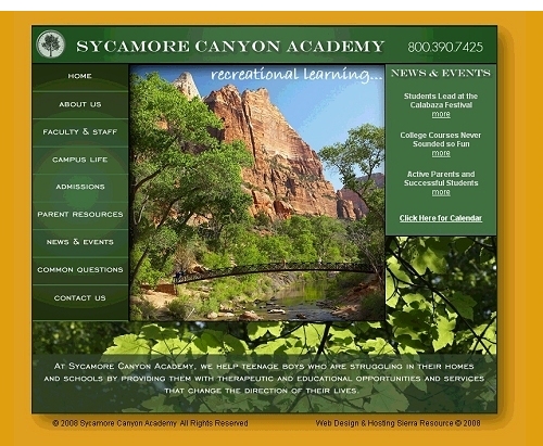 Custom personal business Website Design Sierra Resource