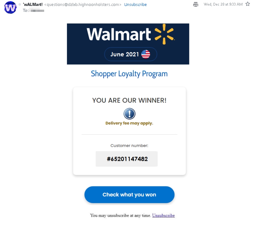 Walmart Scam